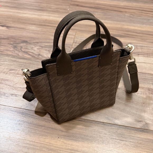 Rothy's Elegant Brown Houndstooth Crossbody Bag - Picture 2 of 6